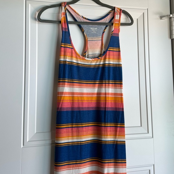 Striped Multicolor Racerback Maxi Dress - Picture 2 of 2